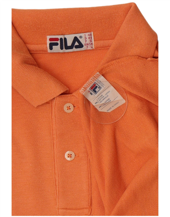 Fila Polo Homme IT 48 Coton Orange Moyen