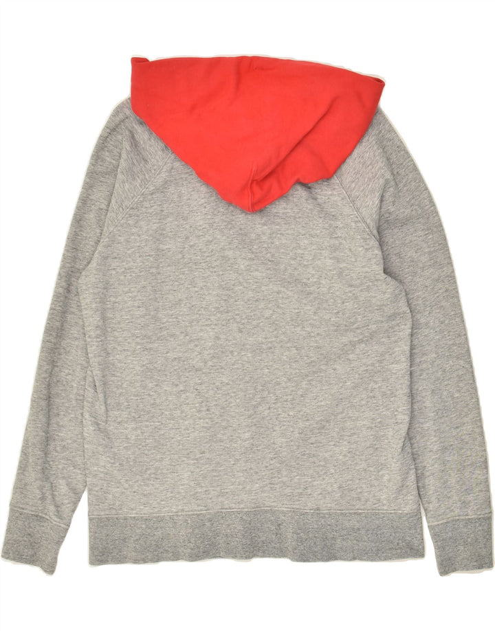 LEVI'S Womens Hoodie Jumper UK 14 Medium Grey Colourblock Vintage Levi's and Second-Hand Levi's from Messina Hembry 