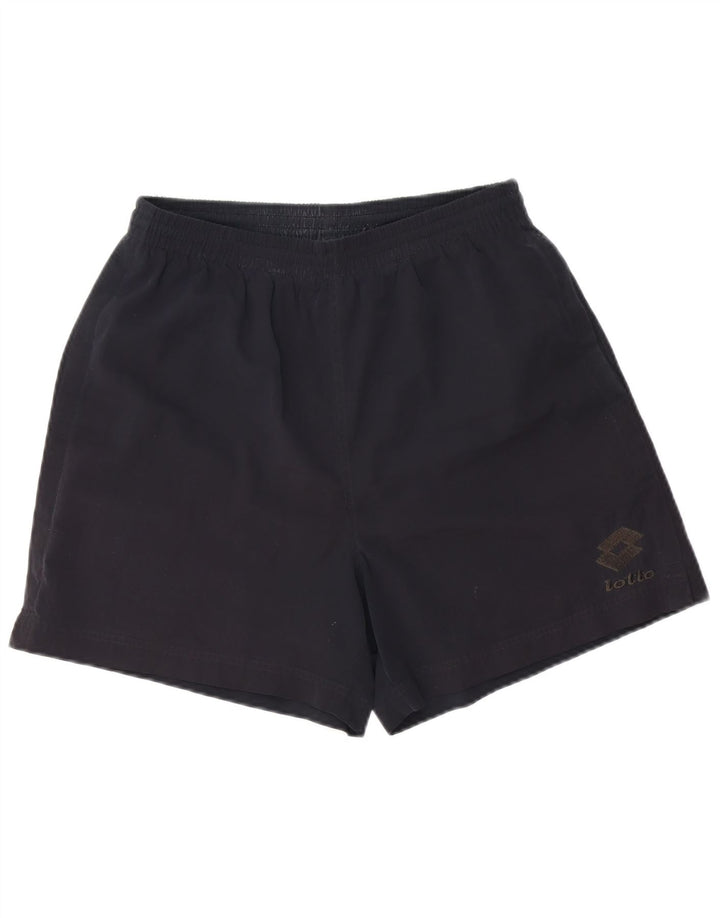 LOTTO Short de sport pour homme UK 40/42 Large Noir Polyester