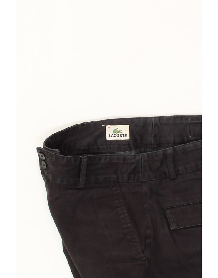 LACOSTE Womens Chino Shorts Size 36 Small W25  Black Cotton Vintage Lacoste and Second-Hand Lacoste from Messina Hembry 