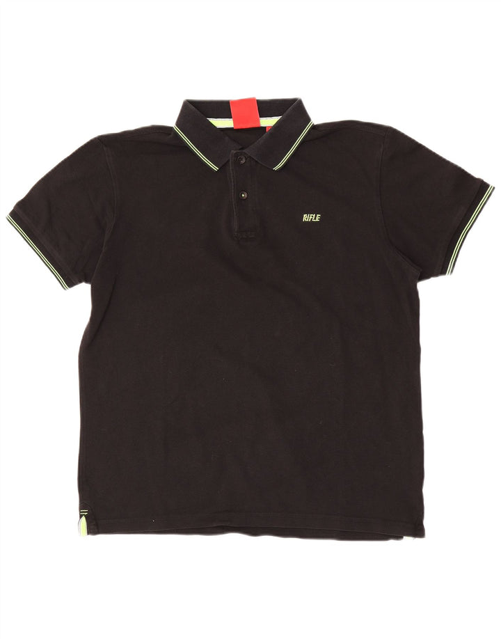 Polo Homme Rifle Grand Coton Noir