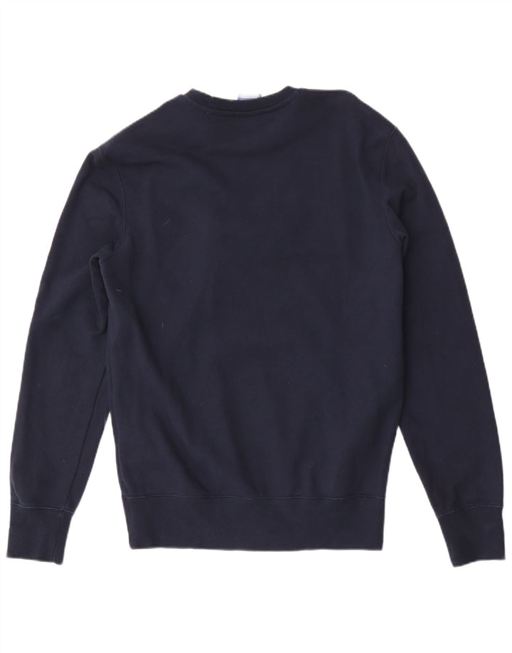 Champion Sweat-Shirt Graphique Homme Bleu Marine Moyen Coton
