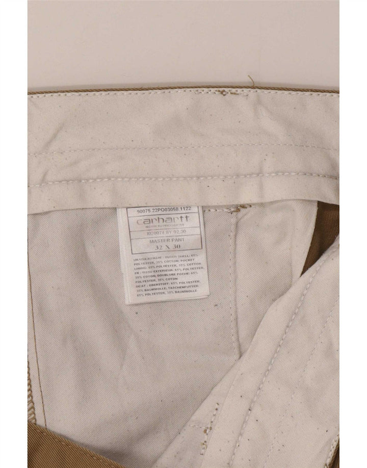 Carhartt Pantalon Chino Slim Homme W32 L30 Beige Polyester