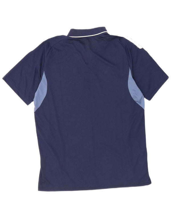 Adidas Polo Regular Fit Homme Bleu Marine Moyen Polyester Colorblock