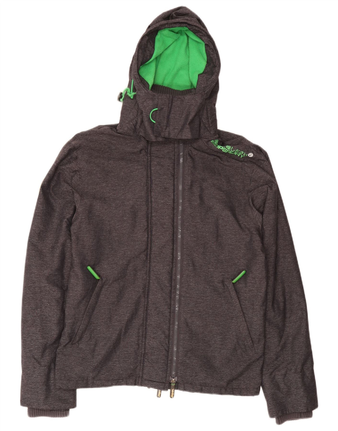 Superdry Veste coupe-vent Windcheater pour homme UK 38 Gris moyen moucheté