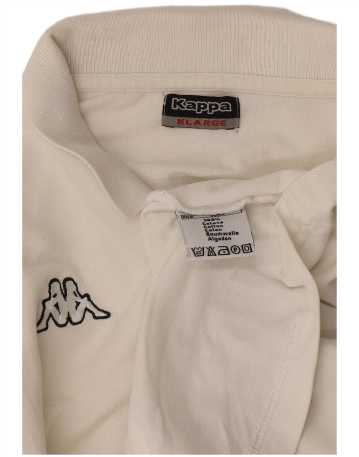 Kappa Polo Homme XL Blanc Coton