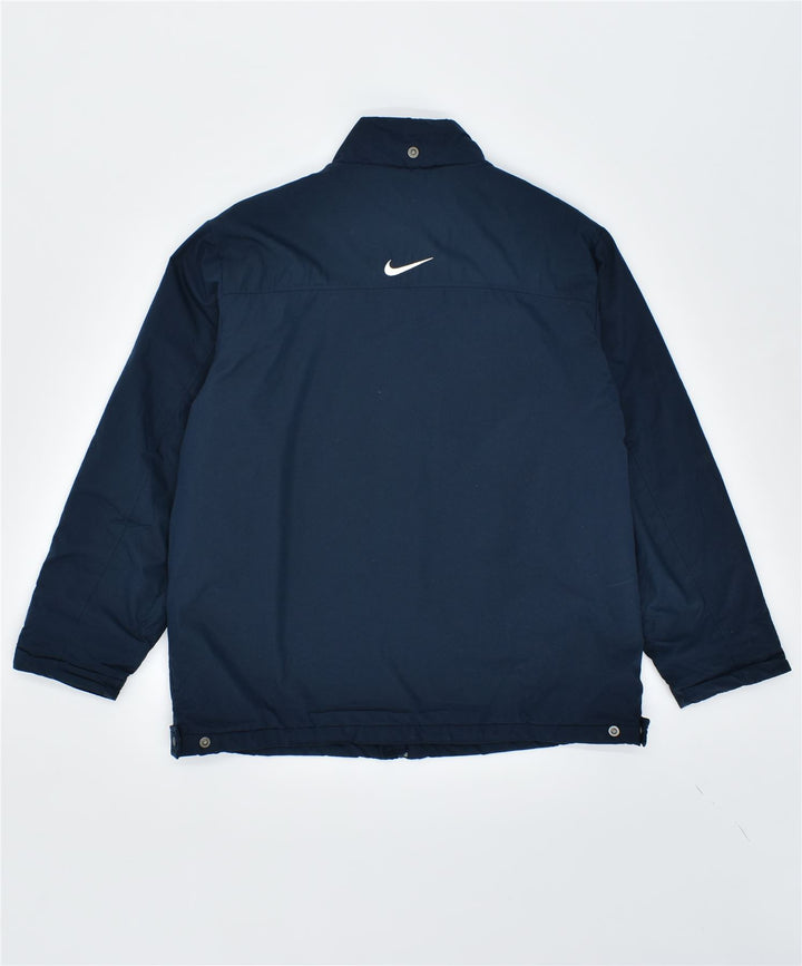 NIKE Veste coupe-vent pour hommes UK 42/44 Large Bleu Marine Polyester
