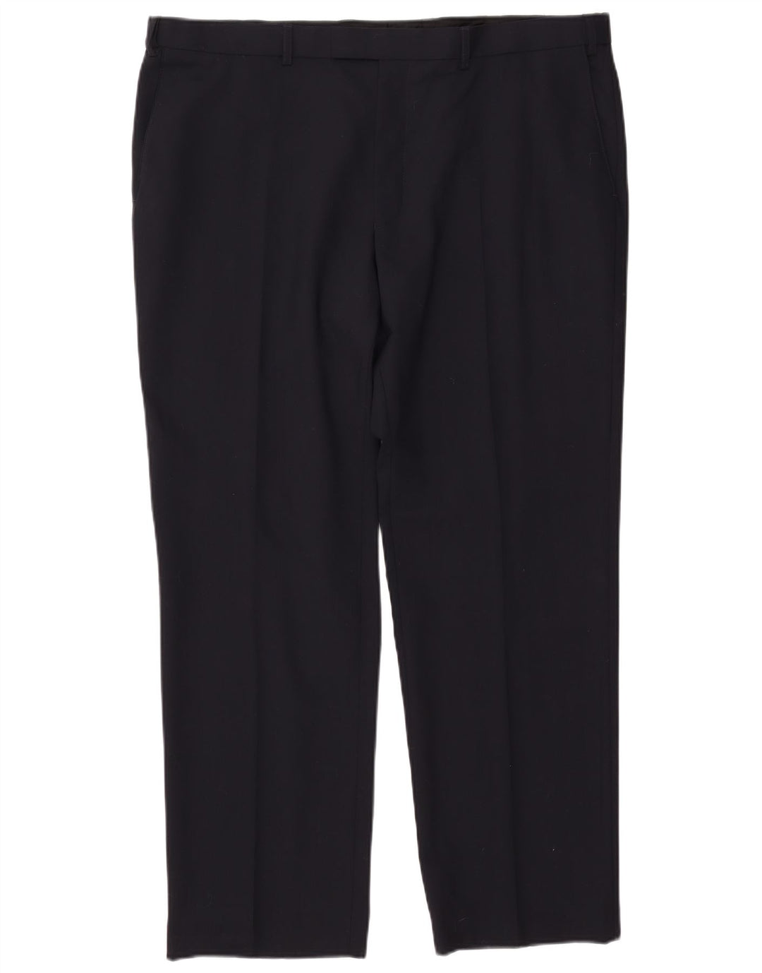 MARKS & SPENCER Pantalon de Costume Droit Performance Homme W42 L31 Bleu Marine