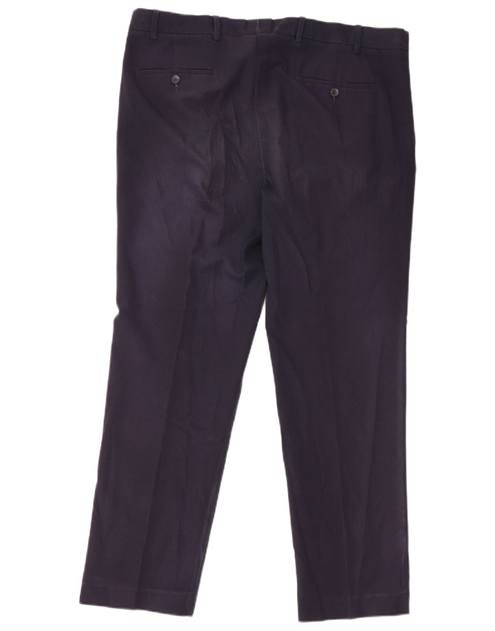 Marks & Spencer Pantalon de costume droit pour homme W38 L31 Bleu marine