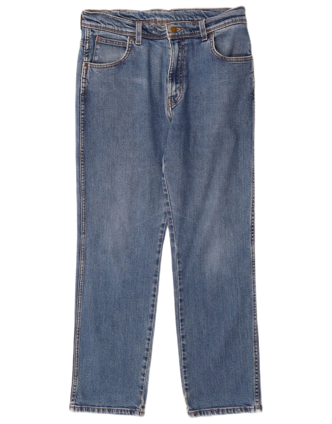 WRANGLER Jean droit coupe régulière homme W34 L30 bleu coton