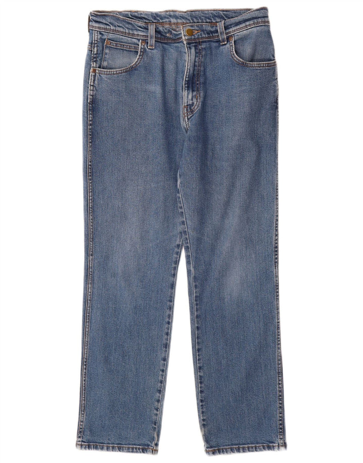WRANGLER Jean droit coupe régulière homme W34 L30 bleu coton