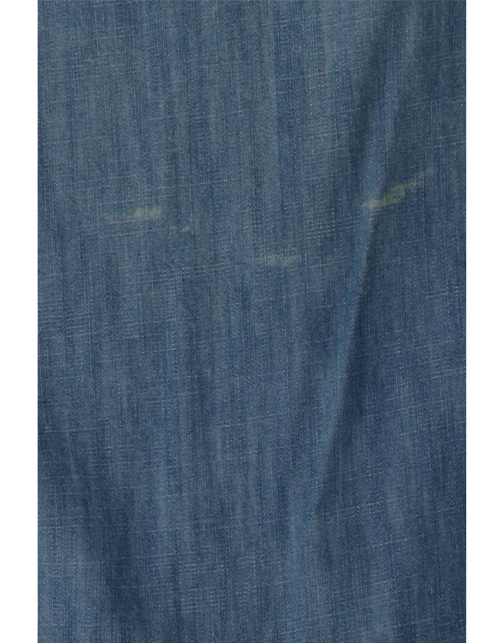Fat Face Robe en jean pour femme UK 12 Bleu moyen Coton
