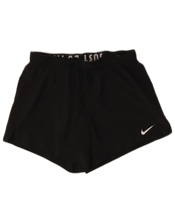 Nike Short de sport Dri Fit pour femme UK 14 Noir moyen Polyester