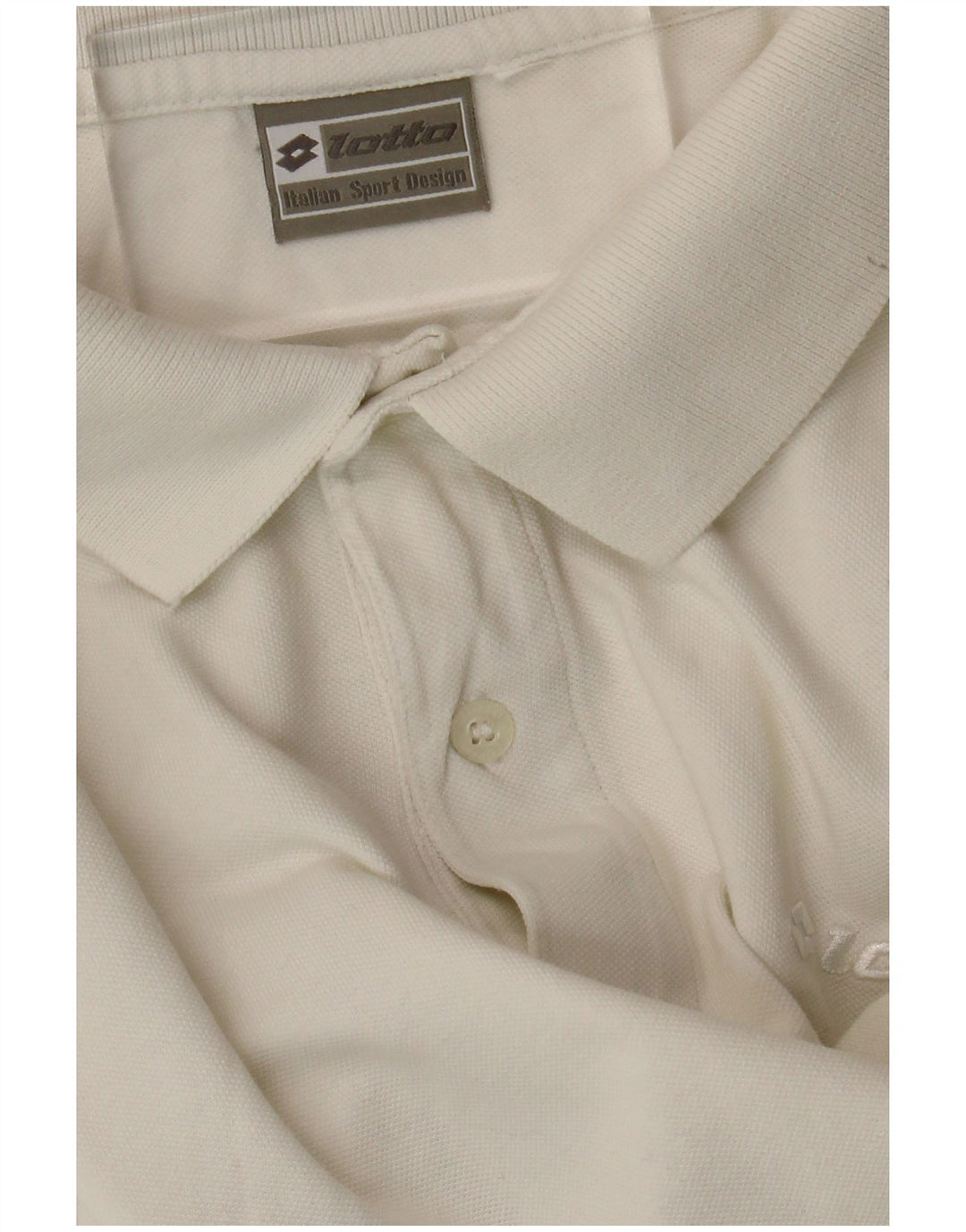 Lotto Polo Homme Blanc Moyen