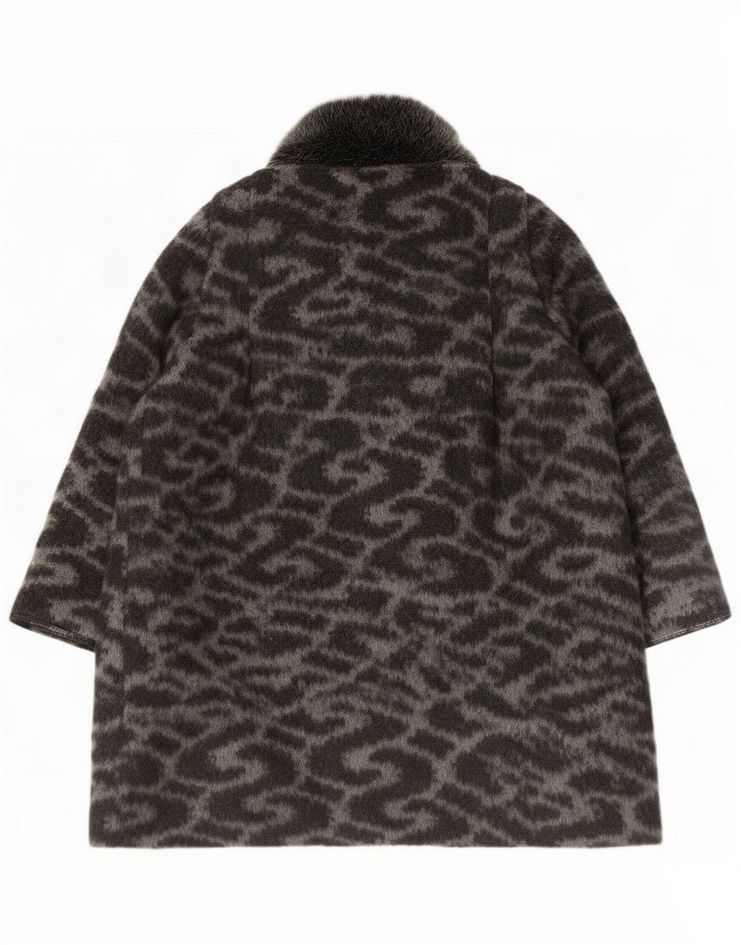 Pardessus à motif abstrait pour femme French Connection UK 8 Small Gris