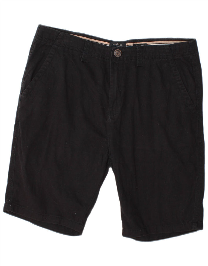 Pierre Cardin Short Chino Coupe Regular Homme Moyen W32 Coton Noir