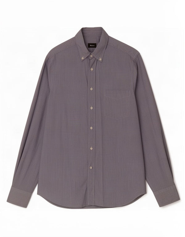 Massimo Dutti Chemise Homme Grande Rayure Bleue