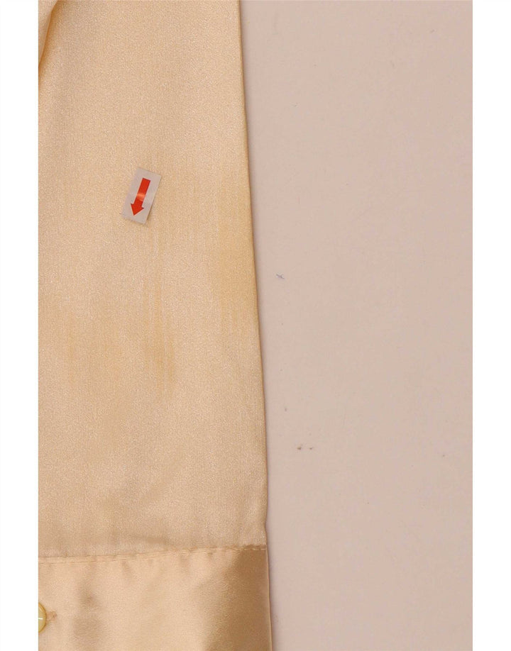 Chemisier chemise femme vintage UK 14 Beige moyen