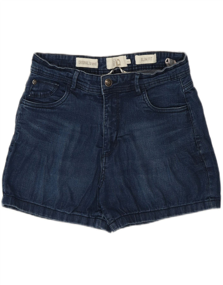 Dack's Short en Jean Coupe Slim Femme IT 44 Medium W30 Bleu Marine Coton
