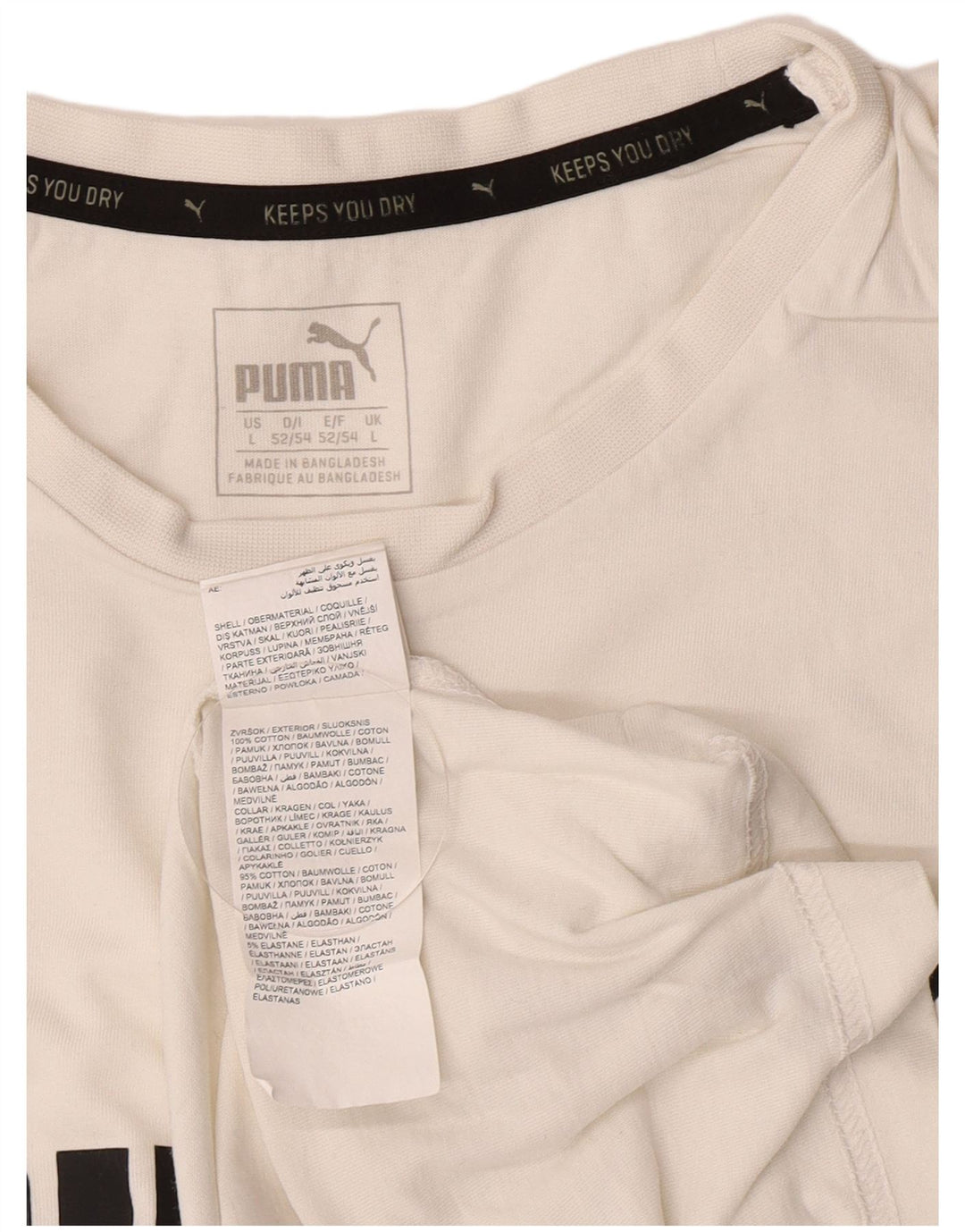 Puma Débardeur graphique homme grand blanc coton