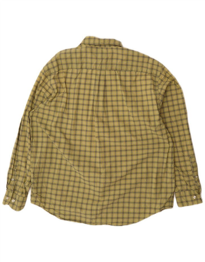 Gap Chemise Loose Fit Homme Jaune Moyen Carreaux Coton