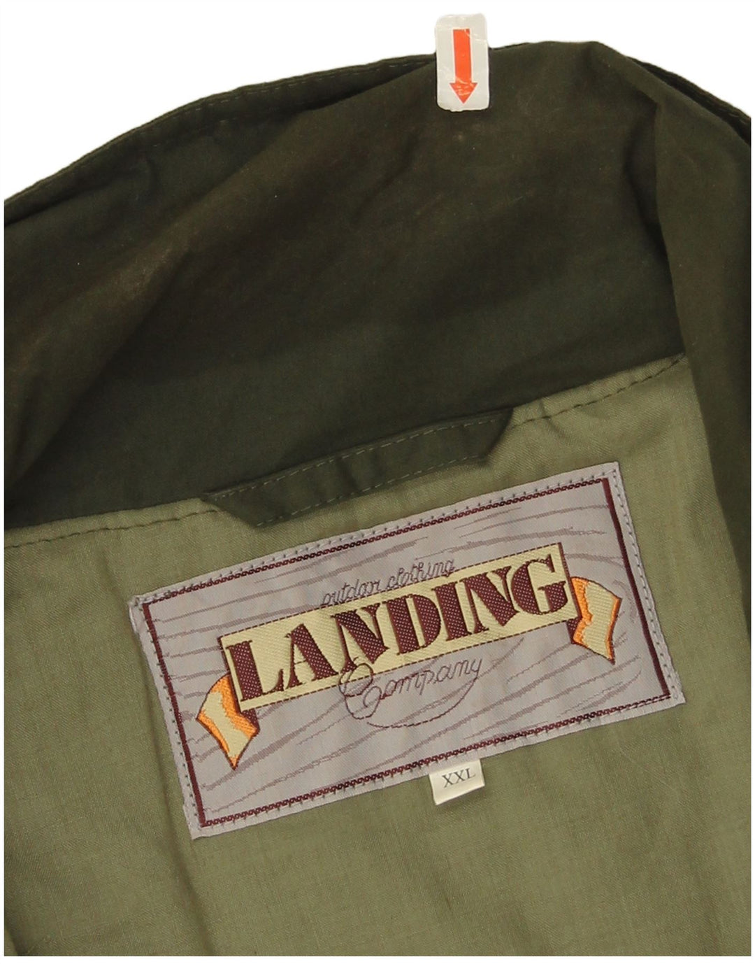 vintage Mens Utility Gilet UK 44 2XL Kaki Polyester