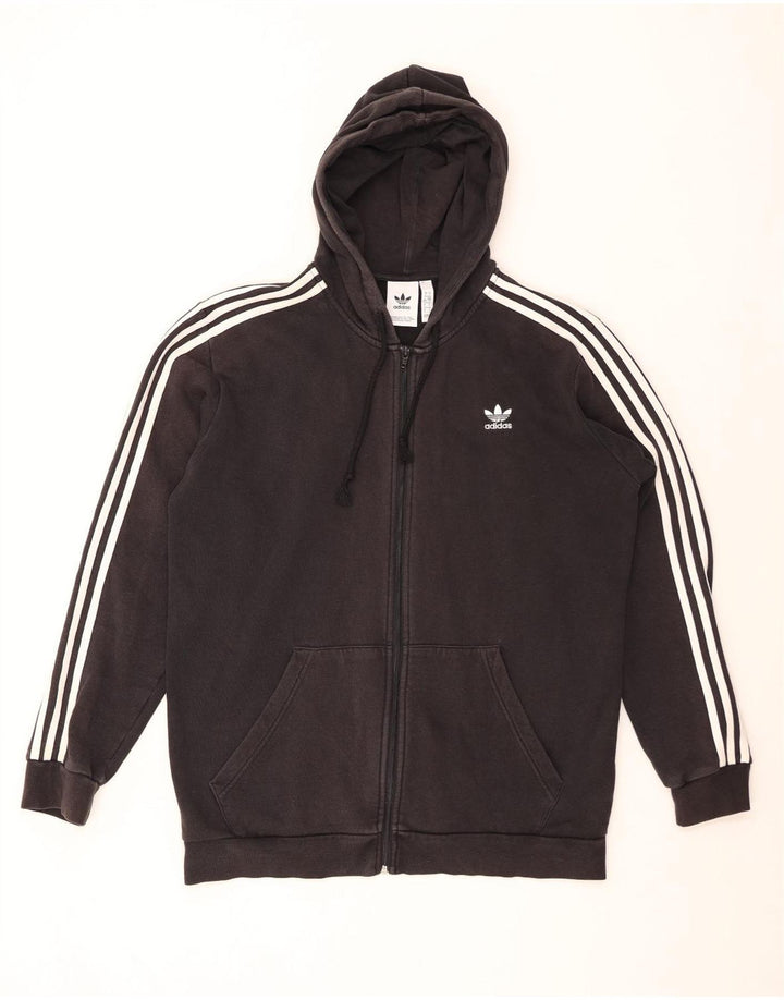 ADIDAS Pull à capuche zippé pour homme Grand coton noir