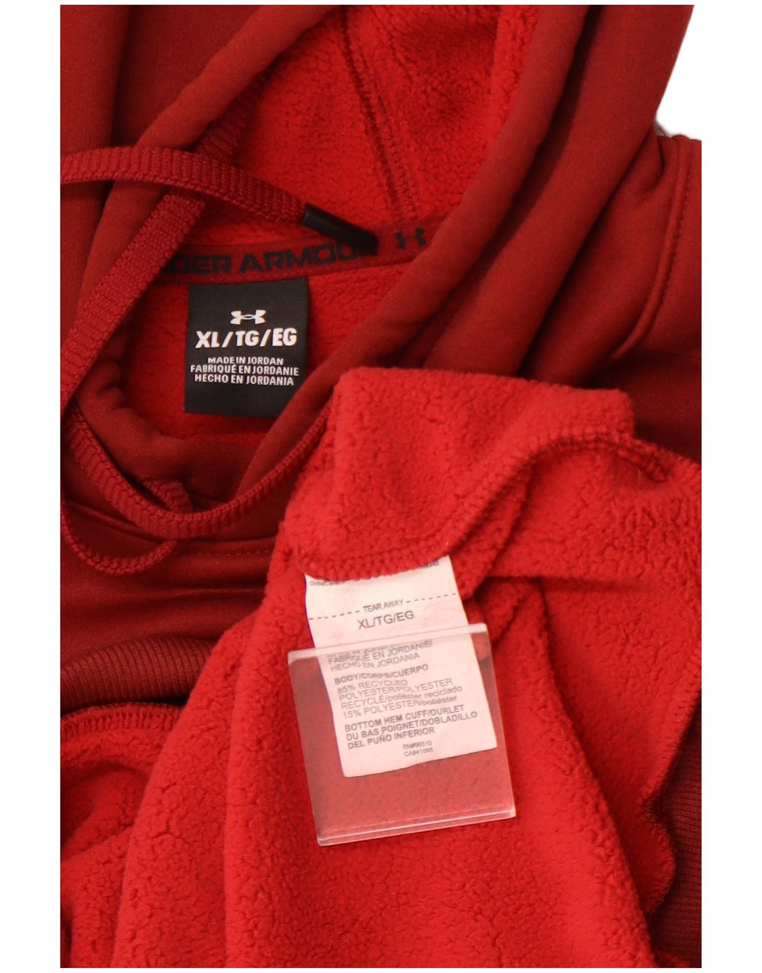 UNDER ARMOUR Pull à capuche pour homme XL Bordeaux Polyester