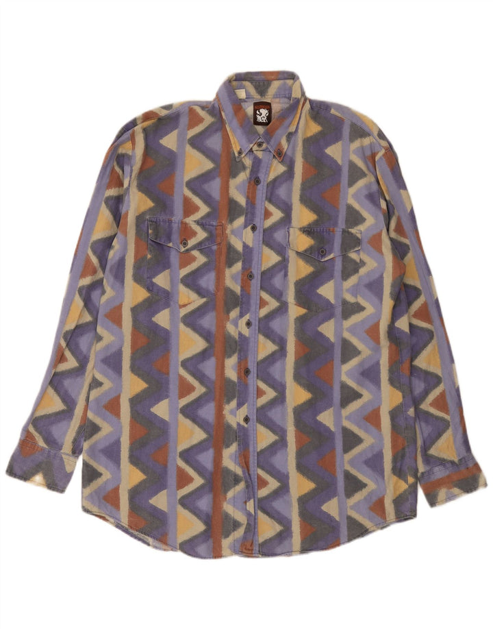 Chemise Homme Vintage Grand Chevron Multicolore