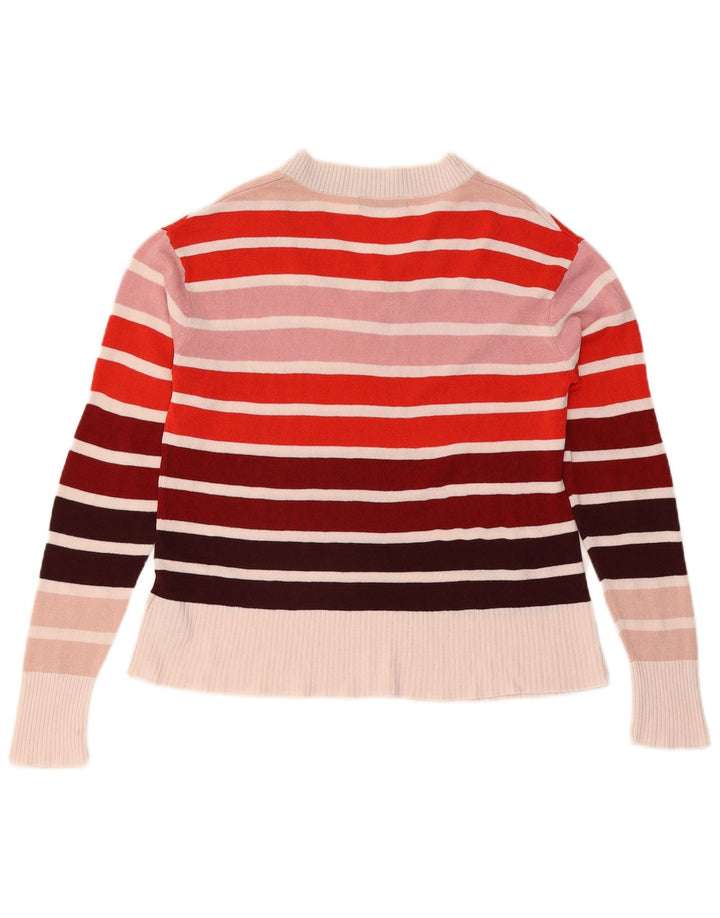 Marks & Spencer Pull col V pour femme UK 12 Medium Multicolore
