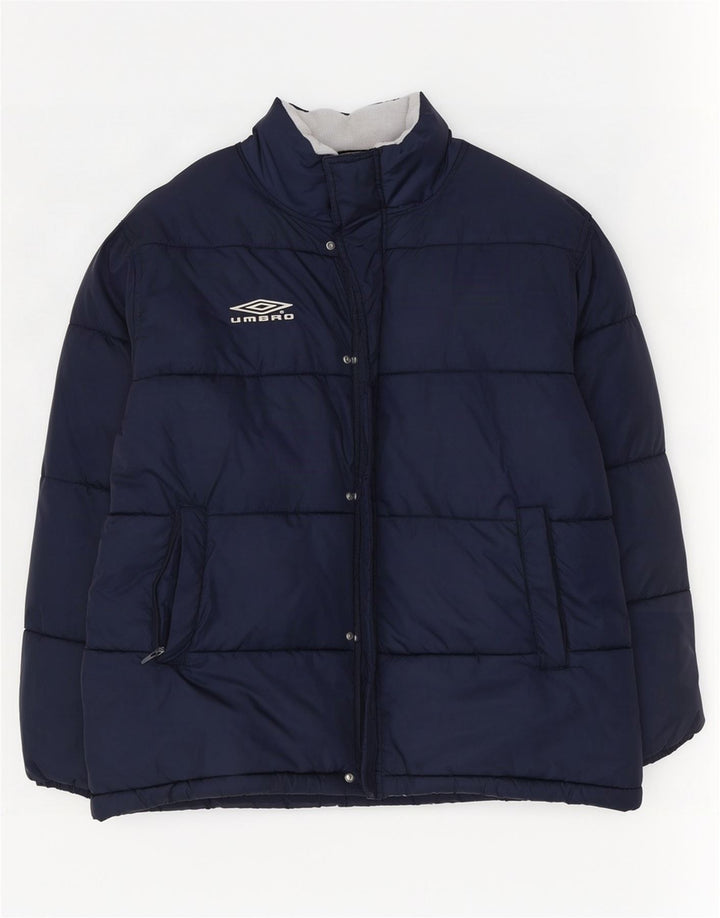 Umbro Veste matelassée pour homme UK 42 XL Bleu marine Nylon