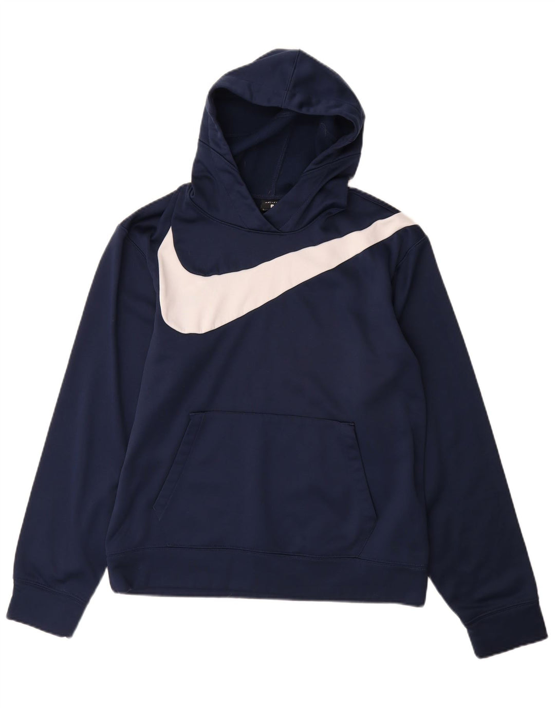 NIKE Pull à capuche graphique Dri Fit pour homme, petit, bleu marine, polyester