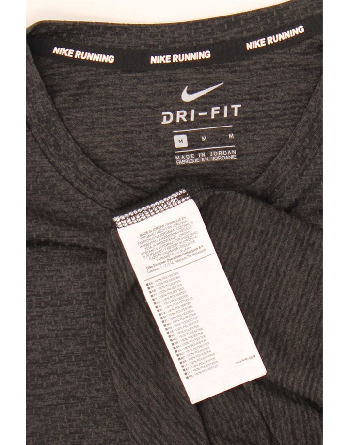 Nike Hommes Dri Fit T-Shirt Haut Kaki Colorblock Polyester