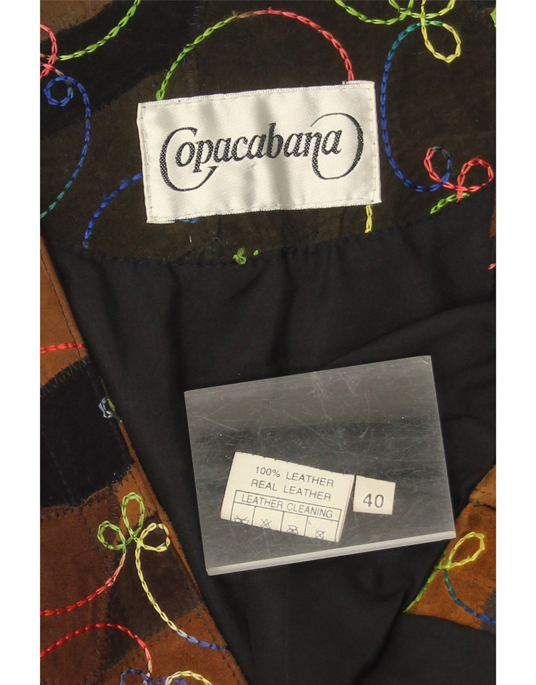 Copacabana Gilet Long Graphique Femme EU 40 Moyen Multicolore