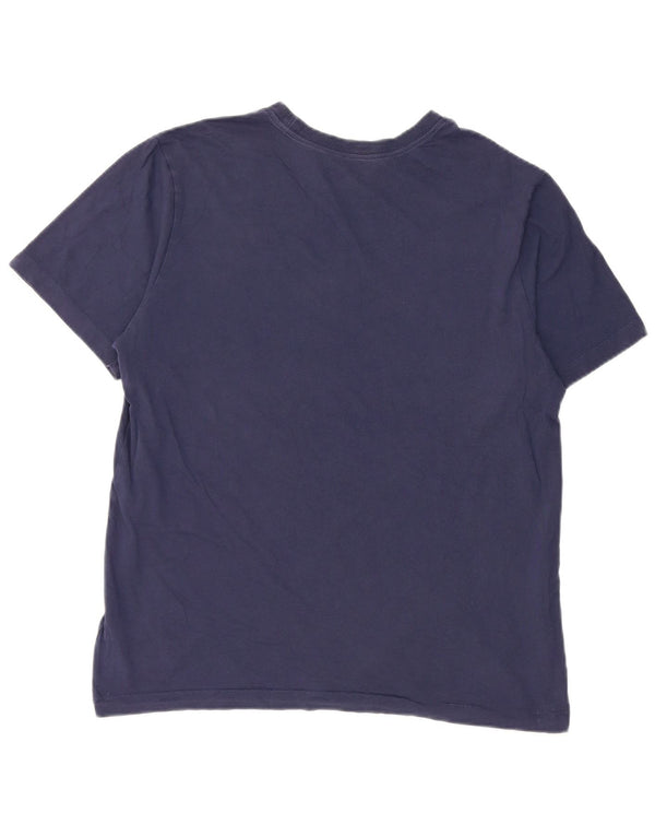 Nike T-Shirt Homme Bleu Marine Moyen Coton