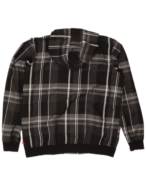 O'Neill Veste Bomber à Capuche Homme UK 46 2XL Noir à Carreaux Polyester