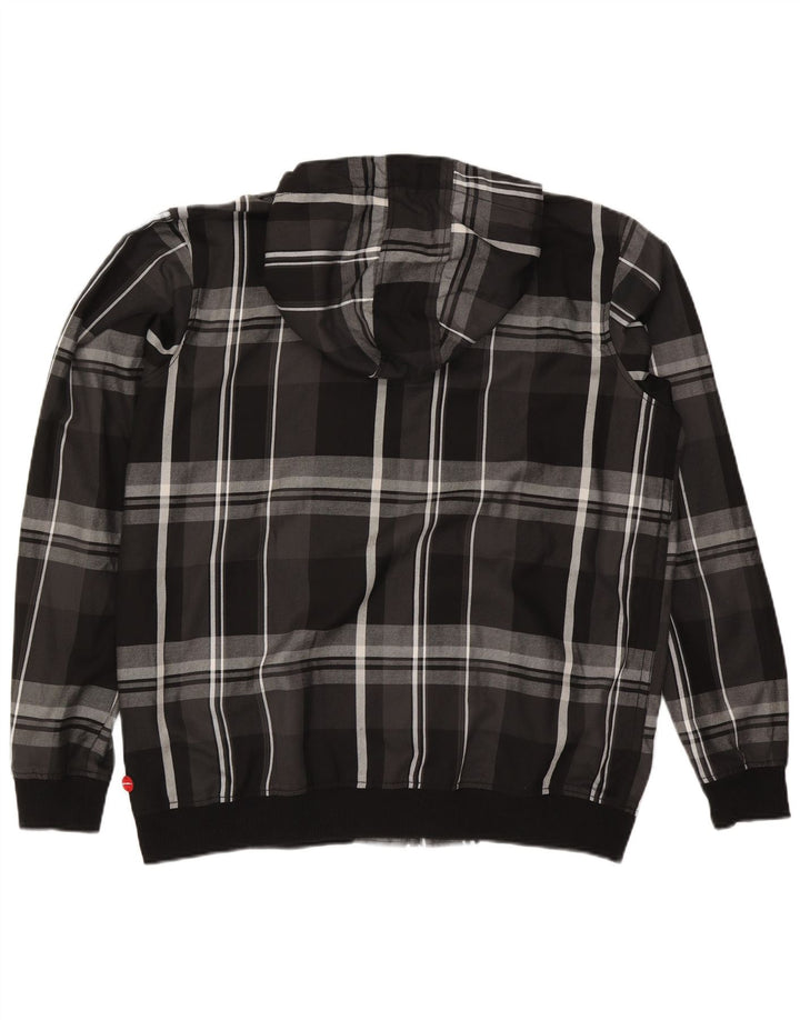 O'Neill Veste Bomber à Capuche Homme UK 46 2XL Noir à Carreaux Polyester