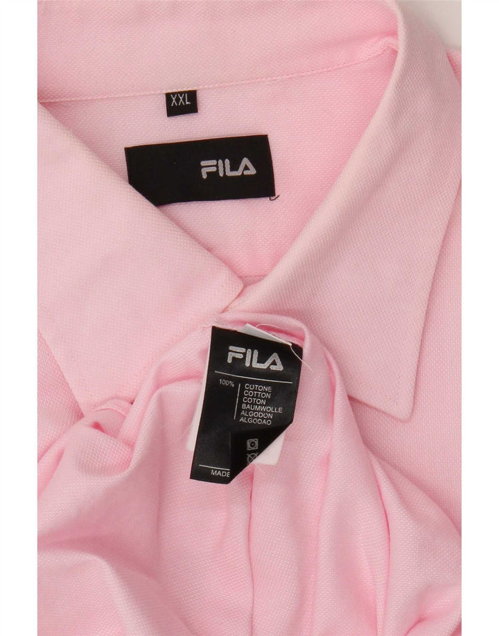 Fila Chemise Homme 2XL Rose Coton