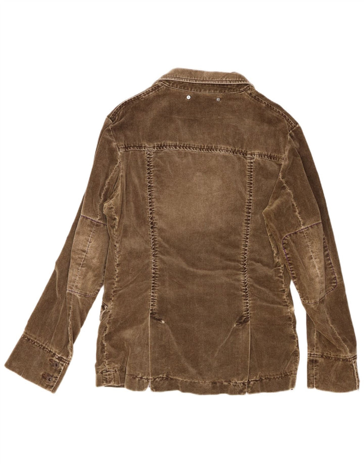 Guess Veste blazer à 2 boutons pour homme UK 38 Coton marron moyen