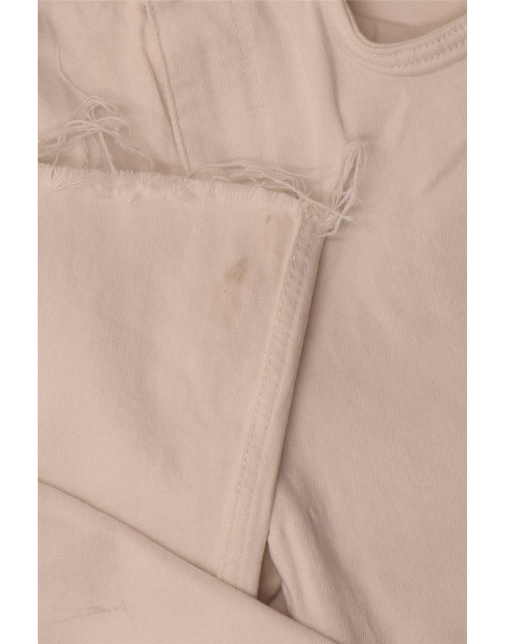 Zara Jean Bootcut Femme EU 40 Moyen W30 L25 Coton Blanc