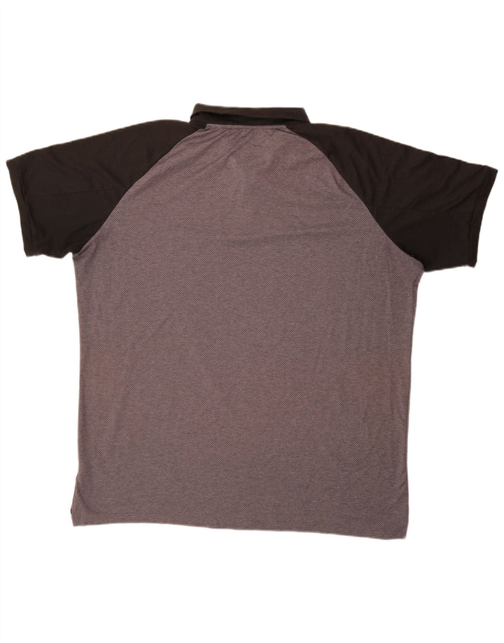 NIKE Polo Dri Fit XL pour homme Gris Colorblock Polyester