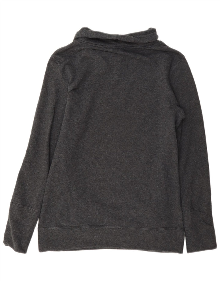 Puma Sweat-shirt graphique pour femme UK 12 Gris moyen Coton