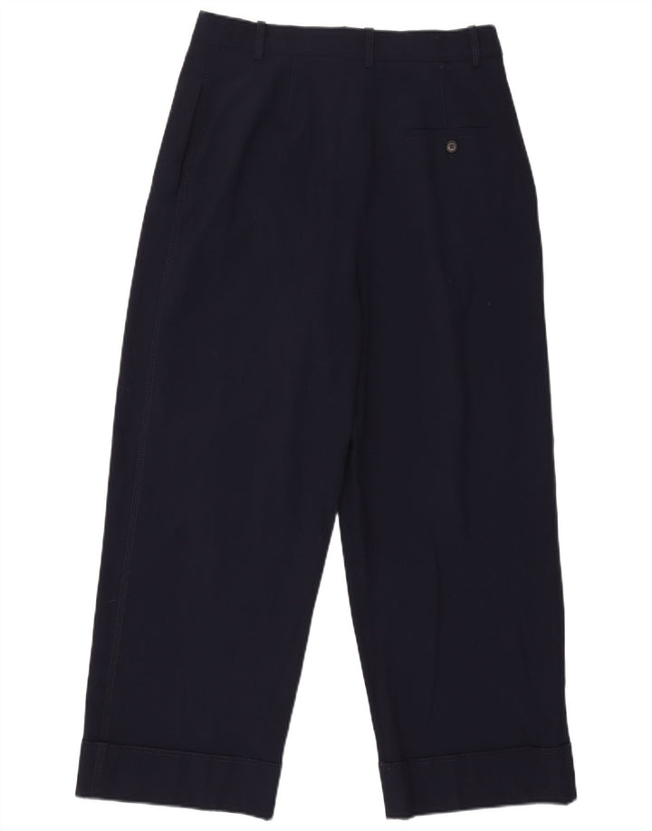 Zara Pantalon Chino Pegged Femme Moyen W30 L26 Bleu Marine