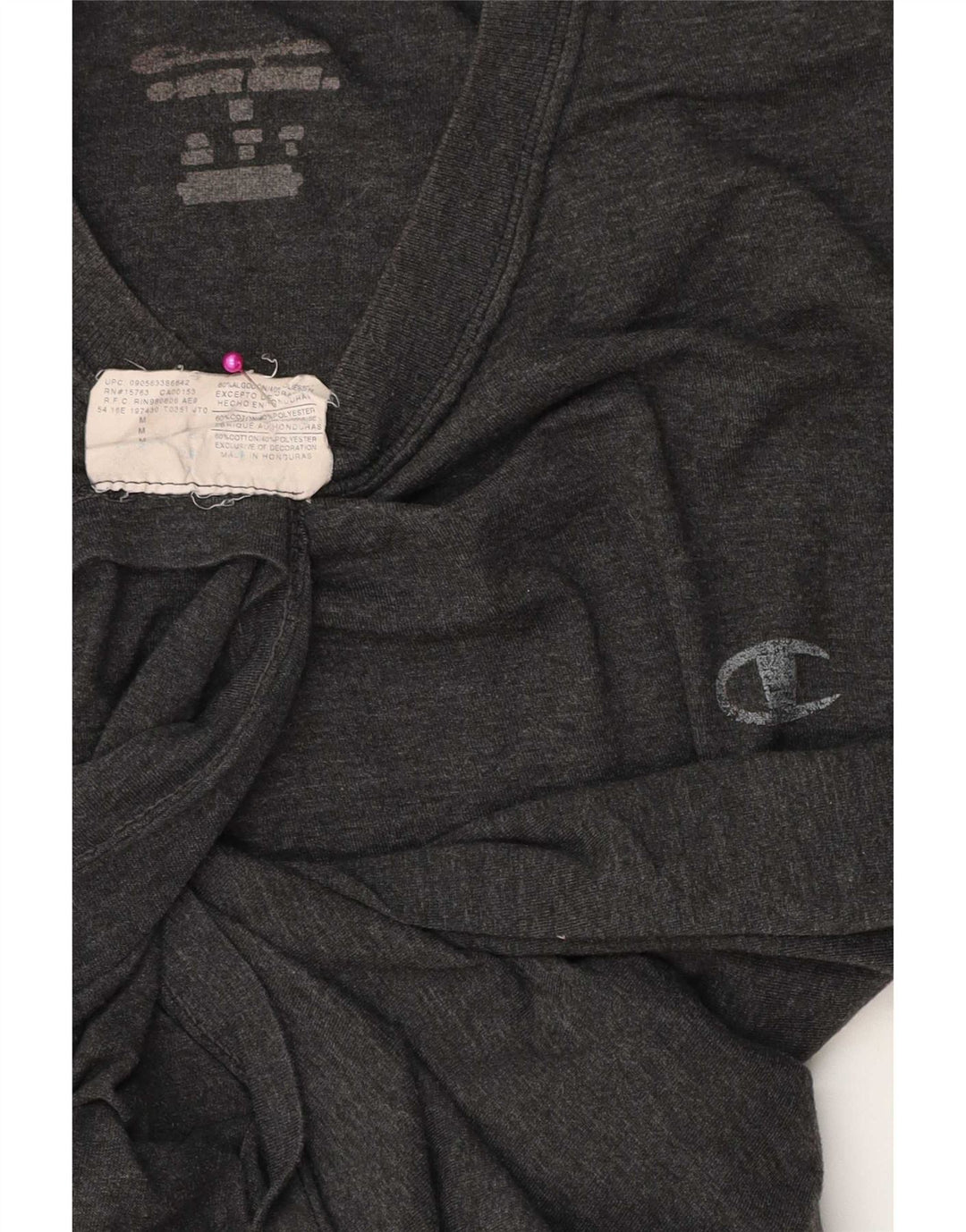 Champion T-Shirt Homme Gris Moyen Coton