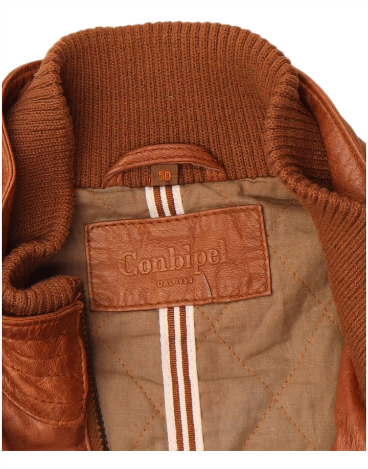 Conbipel Veste en Cuir Homme IT 50 Grand Cuir Marron