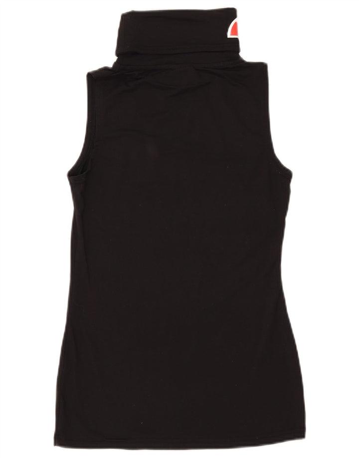 Ellesse Débardeur graphique pour femme UK 10 Small Black Nylon
