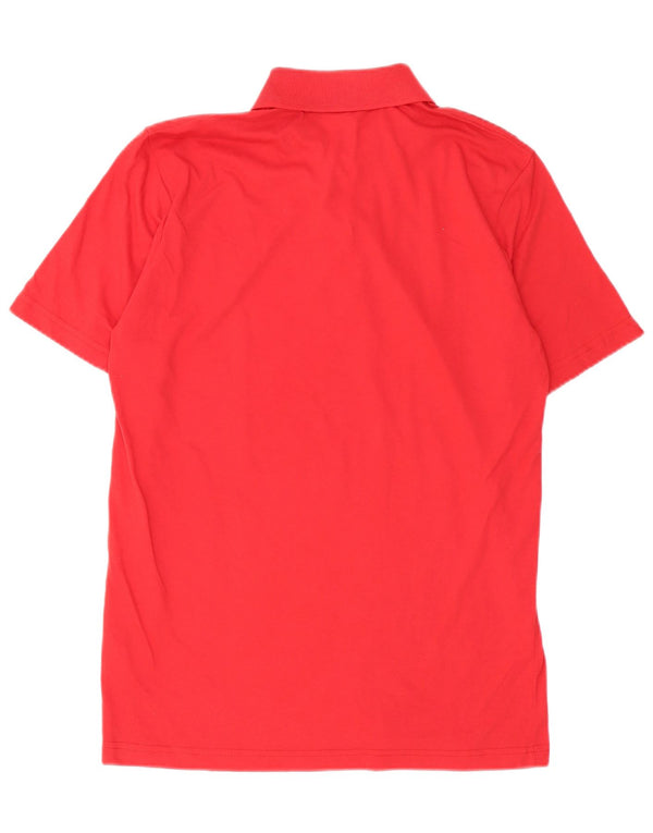 Polo Homme Adidas Coton Rayé Rouge Moyen