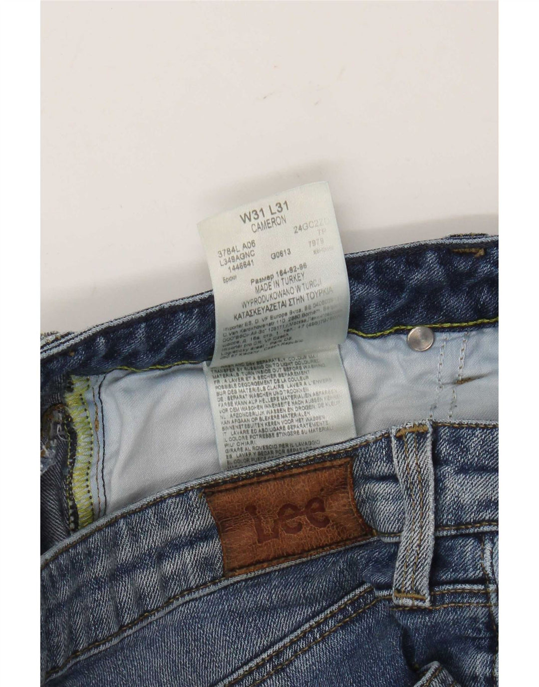 Lee Cameron Bootcut Jeans W31 L31 Femme Bleu Coton
