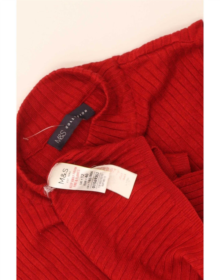 Marks & Spencer Débardeur pour femme UK 12 Medium Rouge Viscose