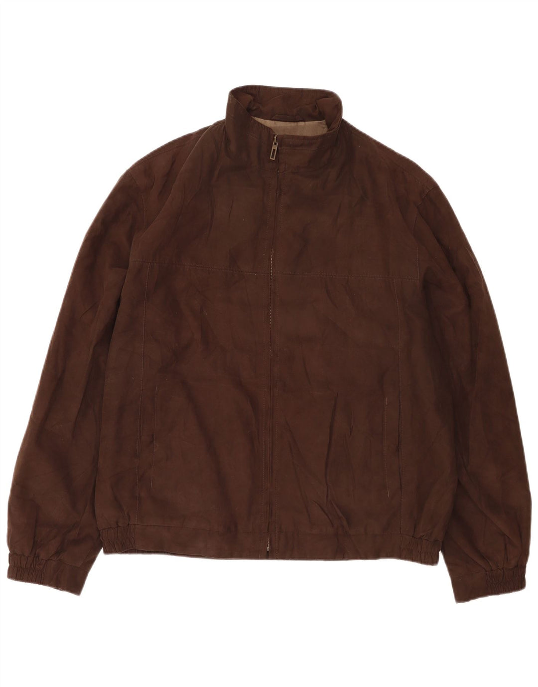 Marks & Spencer Veste Bomber Homme UK 40 Large Marron Polyester